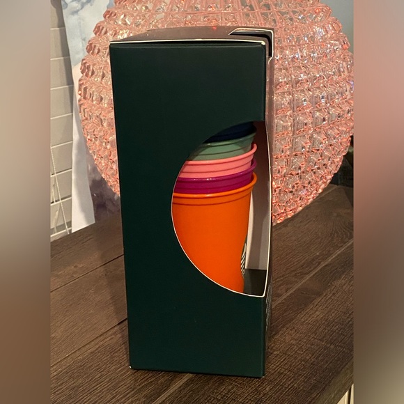 Starbucks Fall 2022 Six Reusable Plastic Hot Cups New in Box - Picture 2 of 7